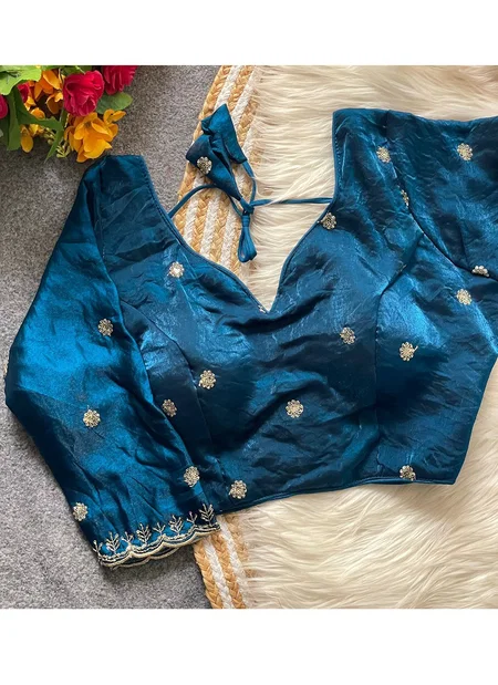 Beads 07 Pure Fendy Silk Designer Blouse Wholesale Price In Surat